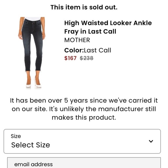 MOTHER HIGH WAISTED LOOKER ANKLE FRAY IN LAST CALL SZ 27 - Picture 11 of 16